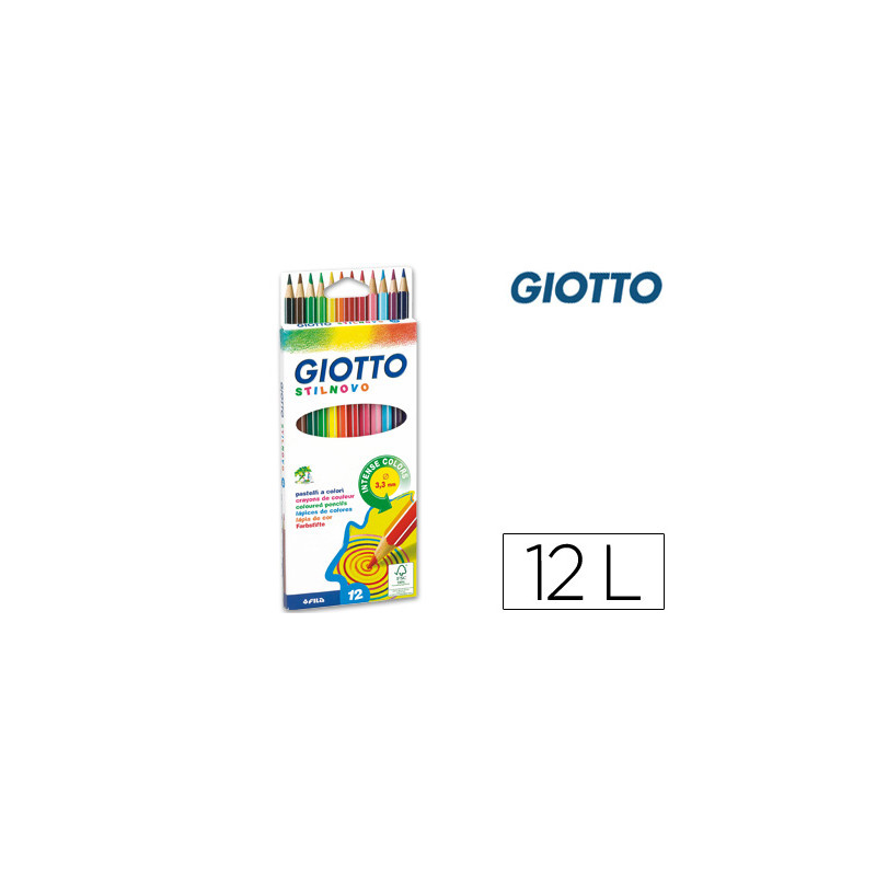 Lapices de colores giotto stilnovo 12 colores unidad