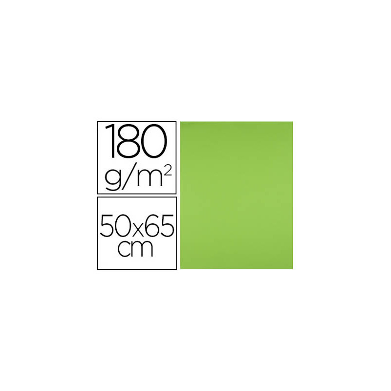Cartulina liderpapel 50x65 cm 180g/m2 verde hierba