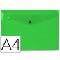 Carpeta liderpapel dossier broche 44053 polipropileno din a4 verde claro transparente 50 hojas