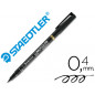 Rotulador staedtler lumocolor retroproyeccion punta de fibra permanente 313-9 negro punta super fina redonda 0.4 mm