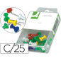 Señalizador de planos q-connect caja de 25 unidades colores surtidos
