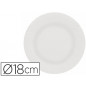 Plato papel reciclable blanco 18 cm paquete 50 unidades