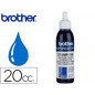 Tinta brother para sellos automaticos color azul bote de 20 cc