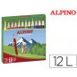 Lapices de colores alpino 652 caja de 12 colores cortos