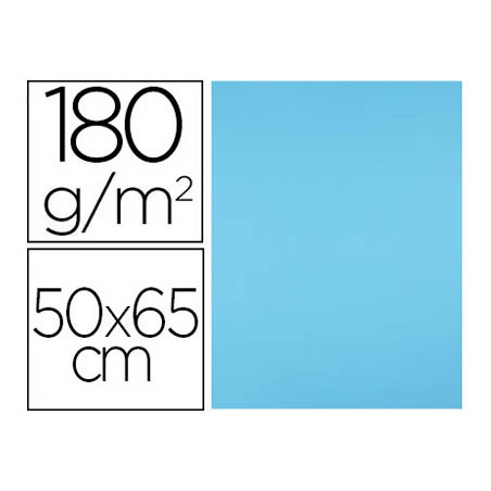 Cartulina liderpapel 50x65 cm 180g/m2 azul turquesa