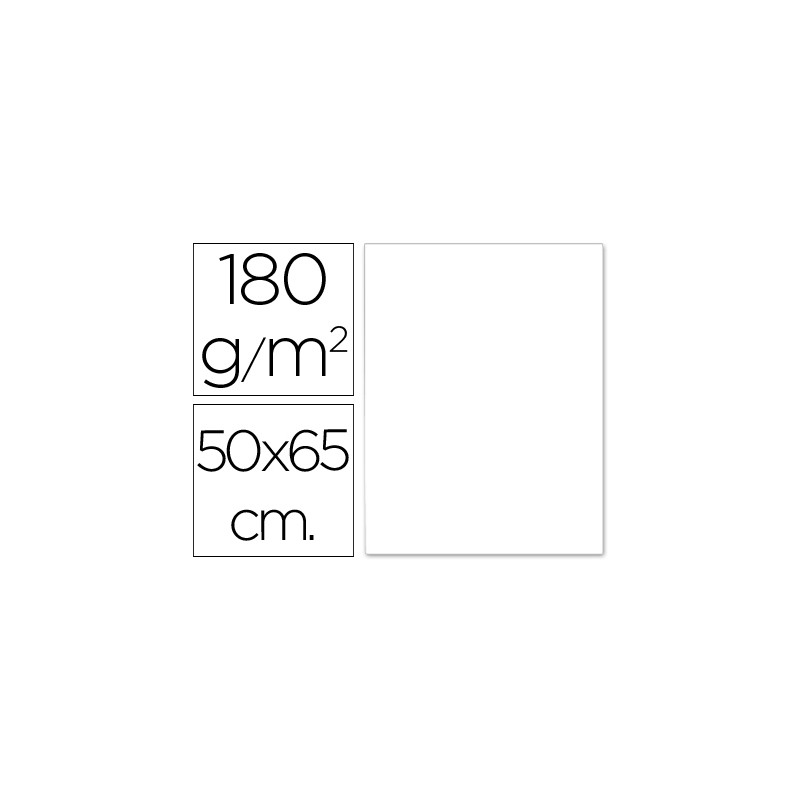 Cartulina liderpapel 50x65 cm 180g/m2 blanco Cartulina liderpapel 50x65 cm 180g/m2 blanco