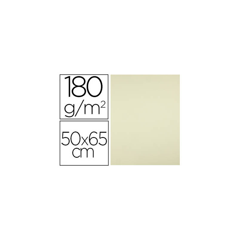 Cartulina liderpapel 50x65 cm 180g/m2 amarillo