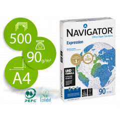 Papel fotocopiadora navigator din a4 90 gramos paquete de 500 hojas