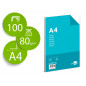 Papel liderpapel a4 80g/m2 liso paquete de 100 hojas Papel liderpapel a4 80g/m2 liso paquete de 100 hojas