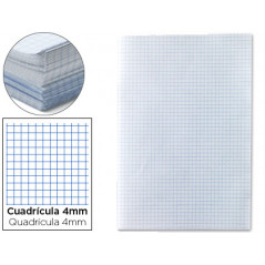 Papel florete liderpapel cuadro 4mm 60g/m2 paquete de 250
