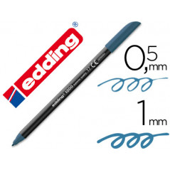 Rotulador edding punta fibra 1200 azul acero n.17 -punta redonda 0.5 mm