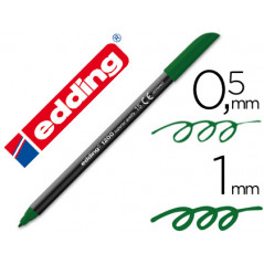 Rotulador edding punta fibra 1200 verde oliva n.15 -punta redonda 0.5 mm