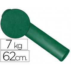 Papel de regalo kraft liso kfc bobina 62 cm 7 kg color verde