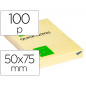 Bloc de notas adhesivas quita y pon q-connect 51x76 mm con 100 hojas