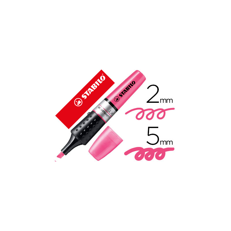 Rotulador stabilo boss luminator rosa tinta liquida