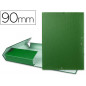 Carpeta proyectos liderpapel folio lomo 90mm carton forrado verde