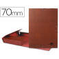 Carpeta proyectos liderpapel folio lomo 70mm carton forrado cuero