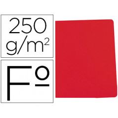 Subcarpeta cartulina gio simple intenso folio rojo 250g/m2