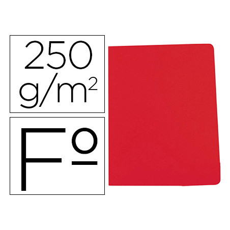 Subcarpeta cartulina gio simple intenso folio rojo 250g/m2