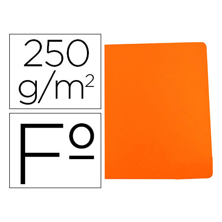 Subcarpeta cartulina gio simple intenso folio naranja 250g/m2