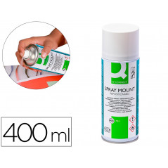 Pegamento q-connect spray quick mount adhesivo reposicionable 400 ml