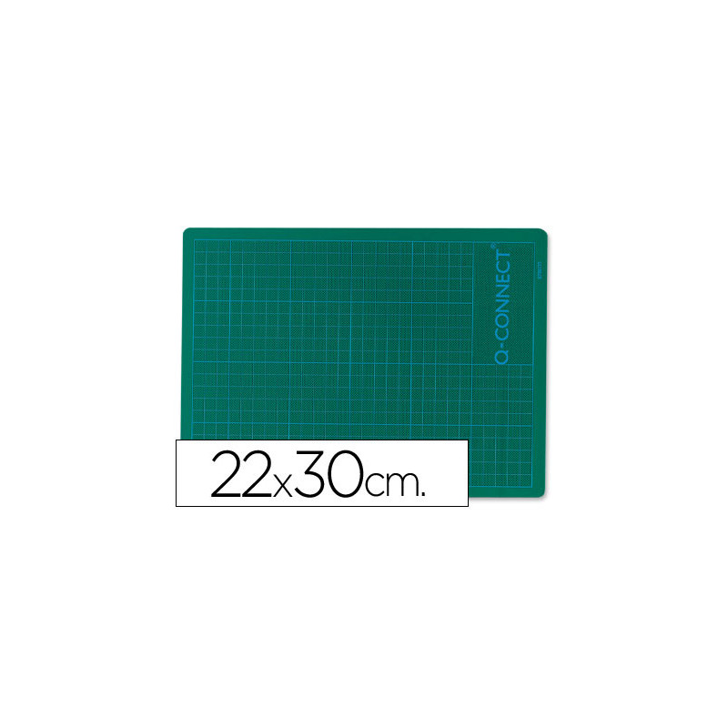 Plancha para corte q-connect din a4 3 mm grosor color verde