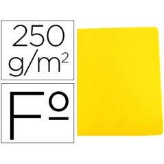 Subcarpeta cartulina gio simple intenso folio amarillo 250g/m2