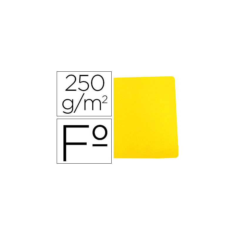 Subcarpeta cartulina gio simple intenso folio amarillo 230g/m2
