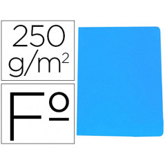 Subcarpeta cartulina gio simple intenso folio azul 250g/m2
