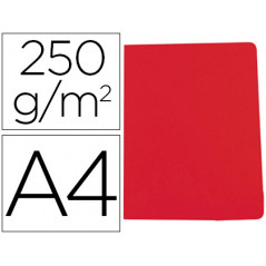 Subcarpeta cartulina gio simple intenso din a4 rojo 250g/m2