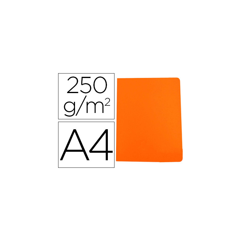 Subcarpeta cartulina gio simple intenso din a4 naranja 230g/m2