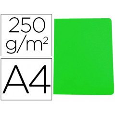 Subcarpeta cartulina gio simple intenso din a4 verde 250g/m2