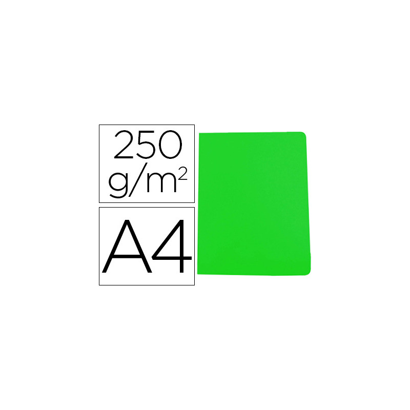 Subcarpeta cartulina gio simple intenso din a4 verde 230g/m2