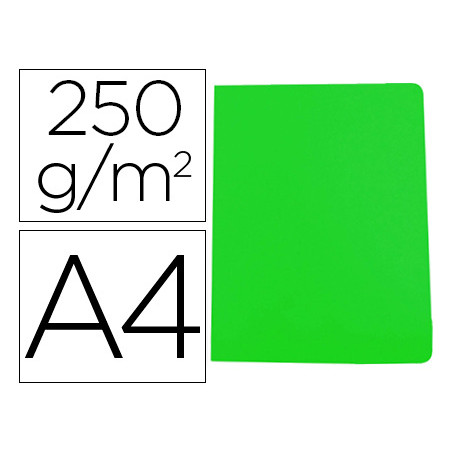 Subcarpeta cartulina gio simple intenso din a4 verde 250g/m2