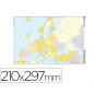 Mapa mudo color din a4 europa politico