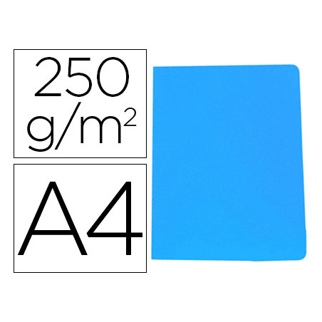Subcarpeta cartulina gio simple intenso din a4 azul 250g/m2