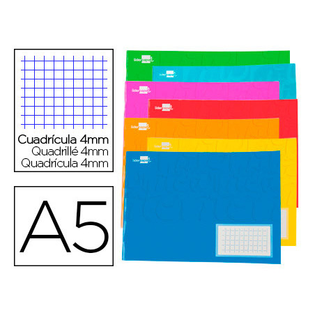 Libreta liderpapel write a5 apaisado 32h 60g/m2 cuadro 4mmcon margen