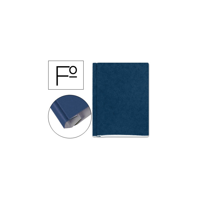 Carpeta proyectos carton compacto gio folio con fuelle e interiores azul