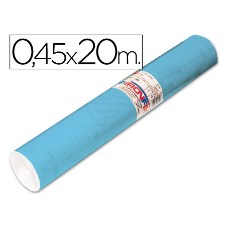 Rollo adhesivo aironfix unicolor azul mate claro 67013rollo de 20 mt
