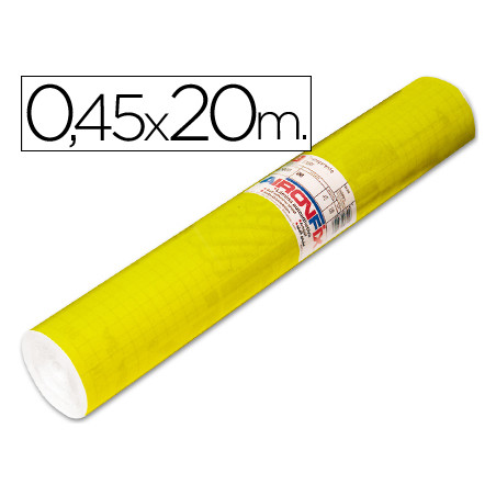 Rollo adhesivo aironfix unicolor amarillo brillo 67007rollo de 20 mt