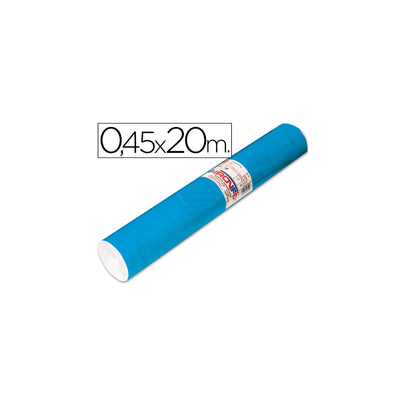 Rollo adhesivo aironfix unicolor azul mate medio 67014rollo de 20 mt