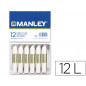 Lapices cera manley unicolor blanco n.1 caja de 12 unidades Lapices cera manley unicolor blanco n.1 caja de 12 unidades