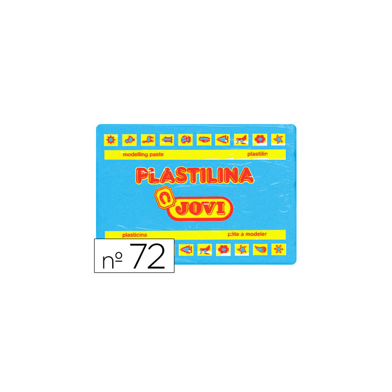Plastilina jovi 72 azul claro unidad tamaño grande