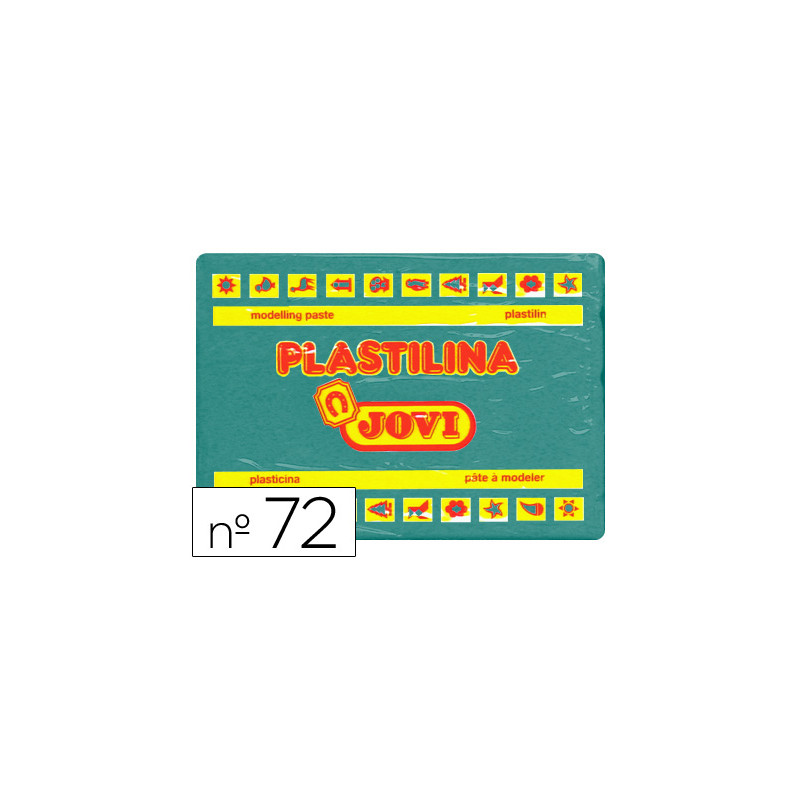 Plastilina jovi 72 verde oscuro unidad tamaño grande
