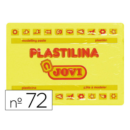 Plastilina jovi 72 amarillo claro unidad tamaño grande