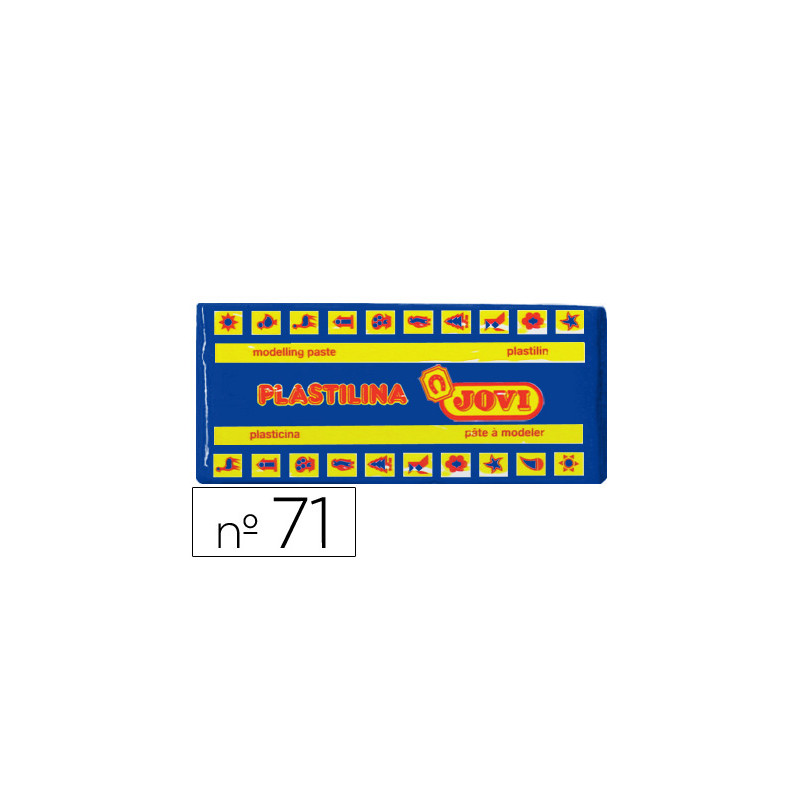 Plastilina jovi 71 azul oscuro unidad tamaño mediano