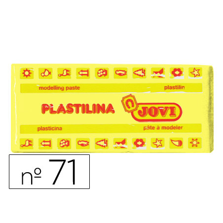 Plastilina jovi 71 amarillo claro -unidad -tamaño mediano