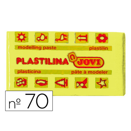 Plastilina jovi 70 amarillo claro unidad tamaño pequeño