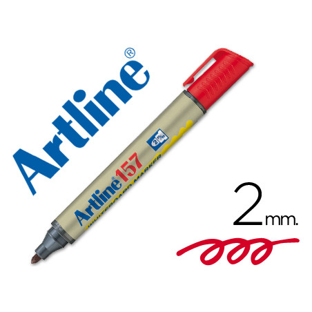 Rotulador artline pizarra ek-157 rojo punta redonda 2 mm
