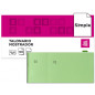 Talonario liderpapel mostrador 50x110 mm tl12 verde con matriz
